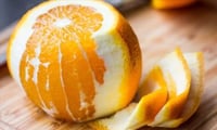 Use orange peel for shining skin? 